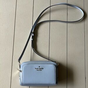 Kate Spade light blue crossbody purse